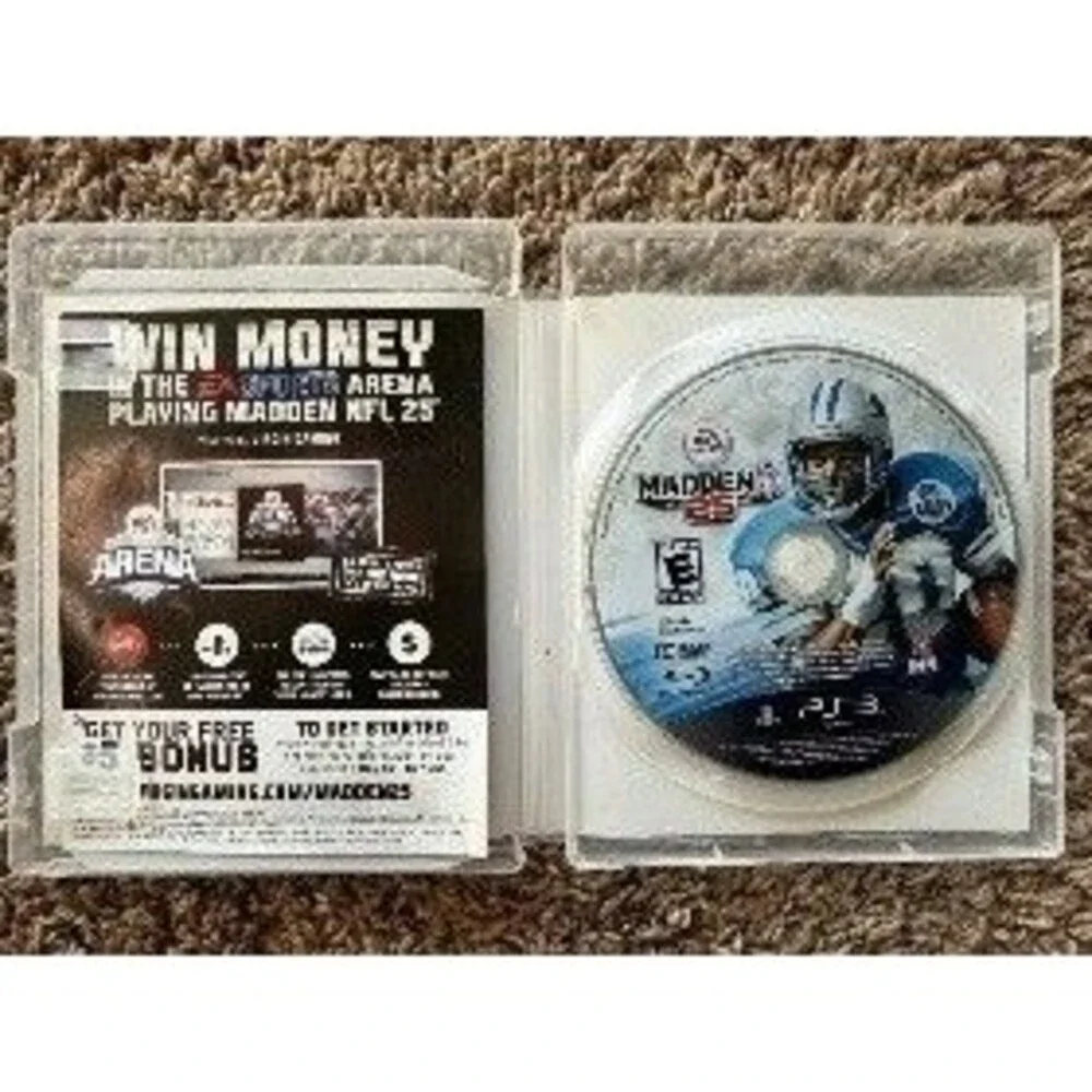 EA Sports Madden NFL 25 PlayStation 3 PS3 Football Game Disc Case & Insert